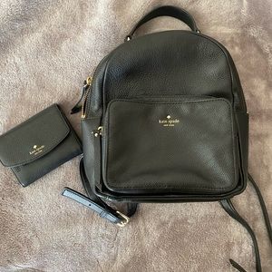 Kate Spade Black Mini Nicole Larchmont Avenue & Wallet